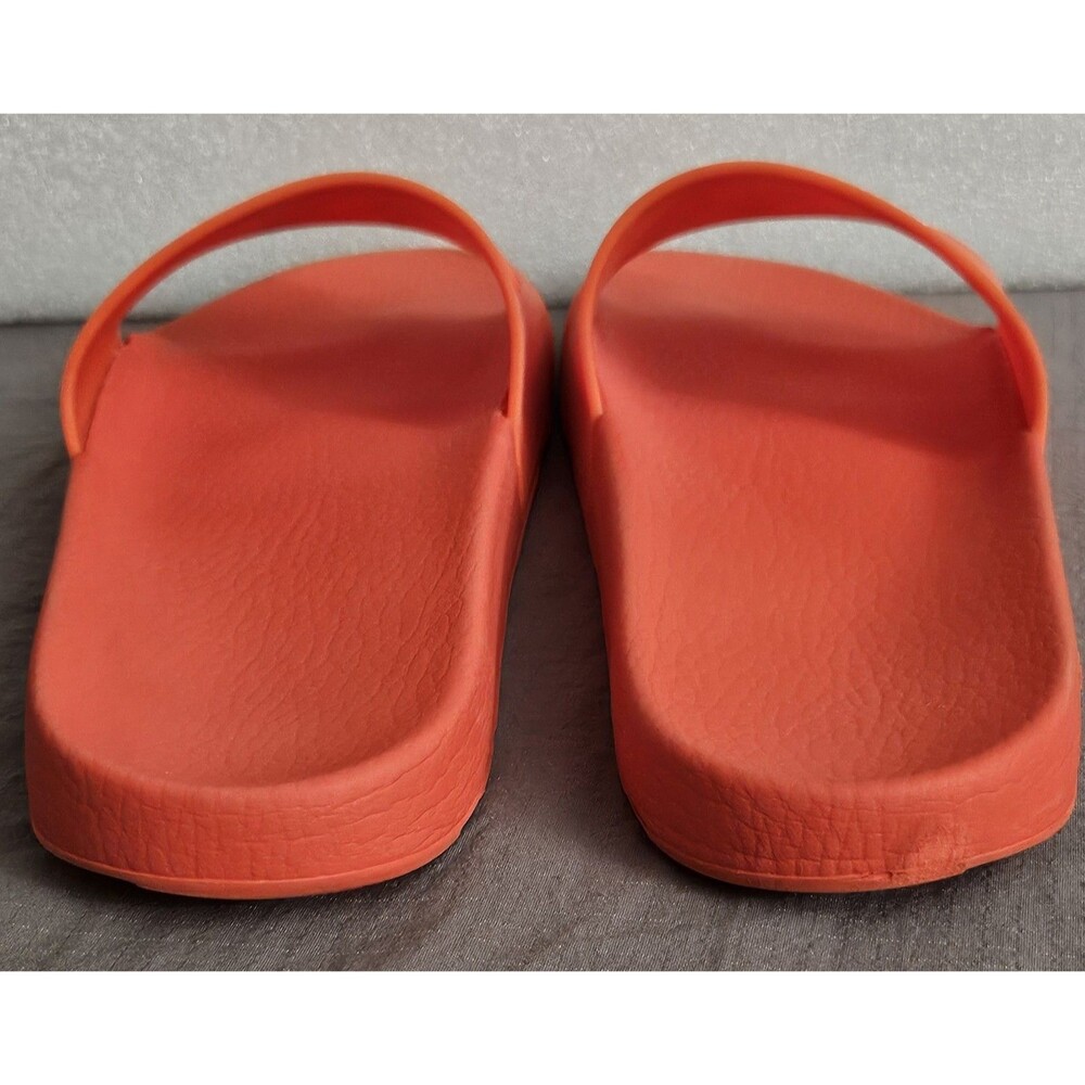 Bally 1851 Orange Rubber Sandal Slides Slippers Size 9 Neon Pool Beach Dopamine - Picture 11 of 15